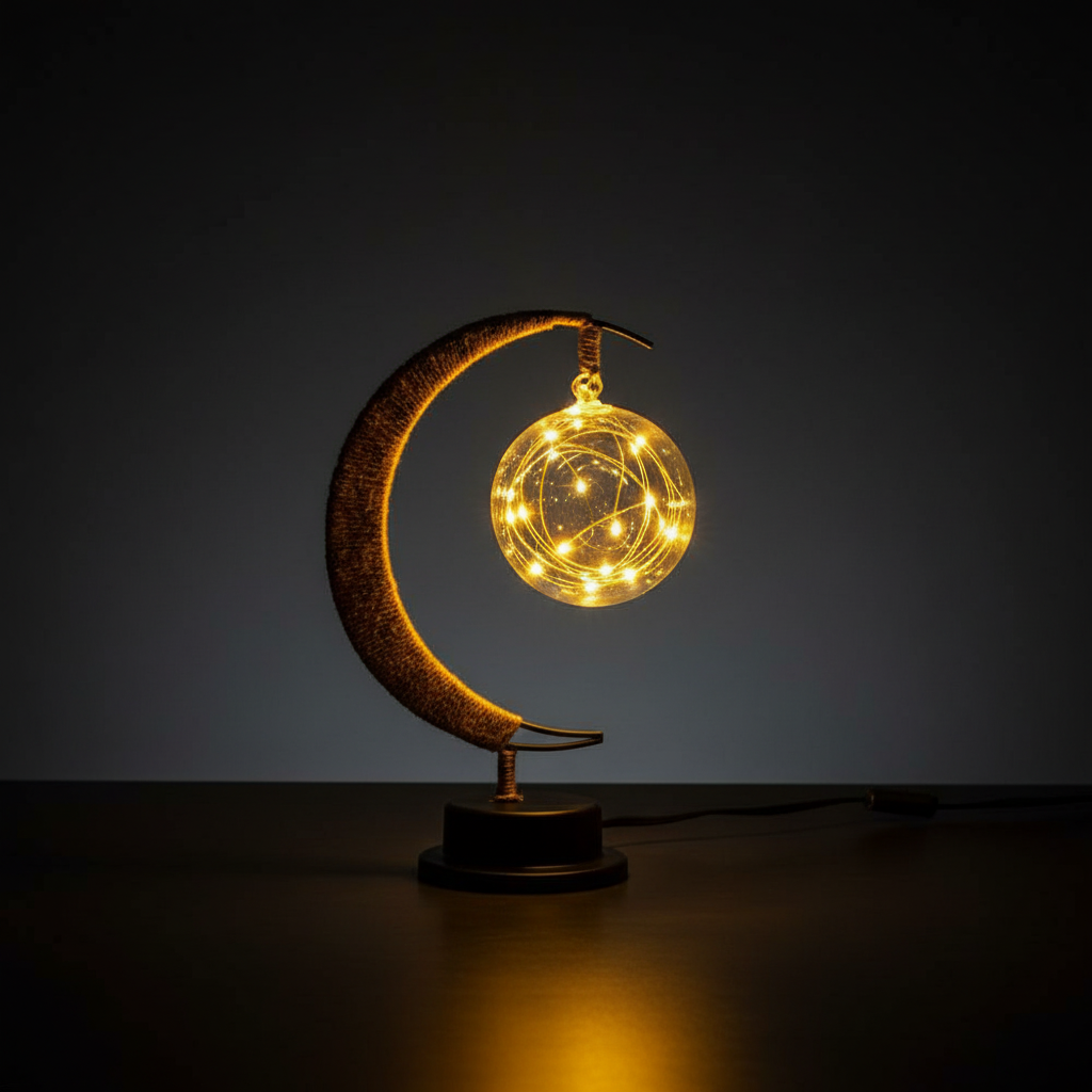 Rope-Style LED Night Light - Ball Design