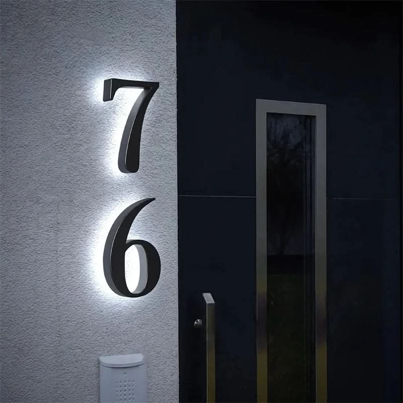 LuxeBeam – Stylish LED Address Sign for Modern Homes