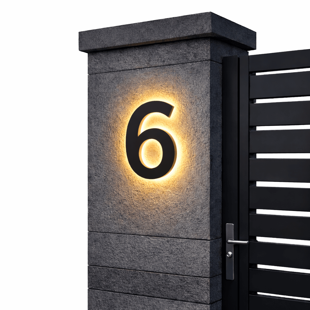 LuxeBeam – Stylish LED Address Sign for Modern Homes