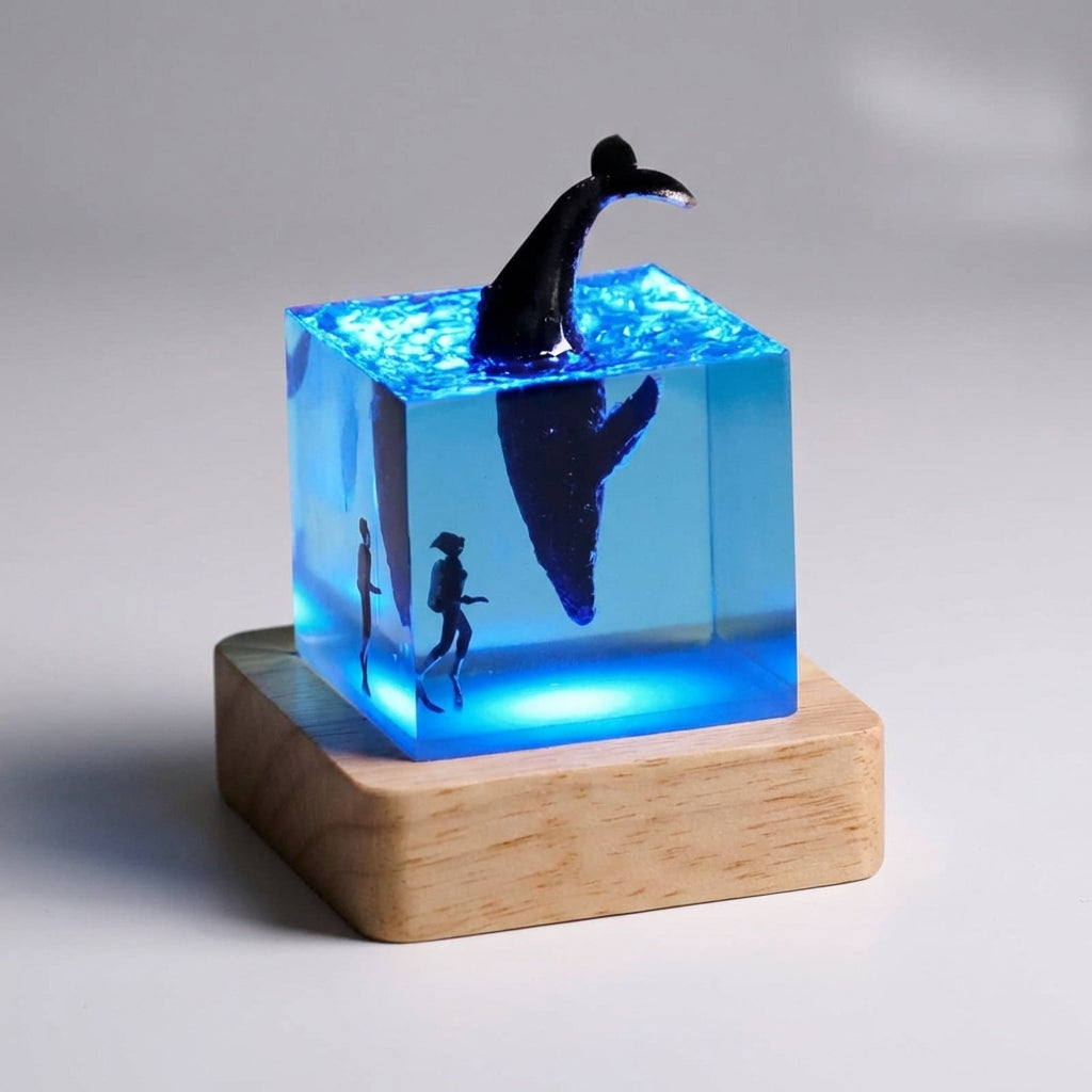 Table Lamp with Landscape Design – Aquareve Style