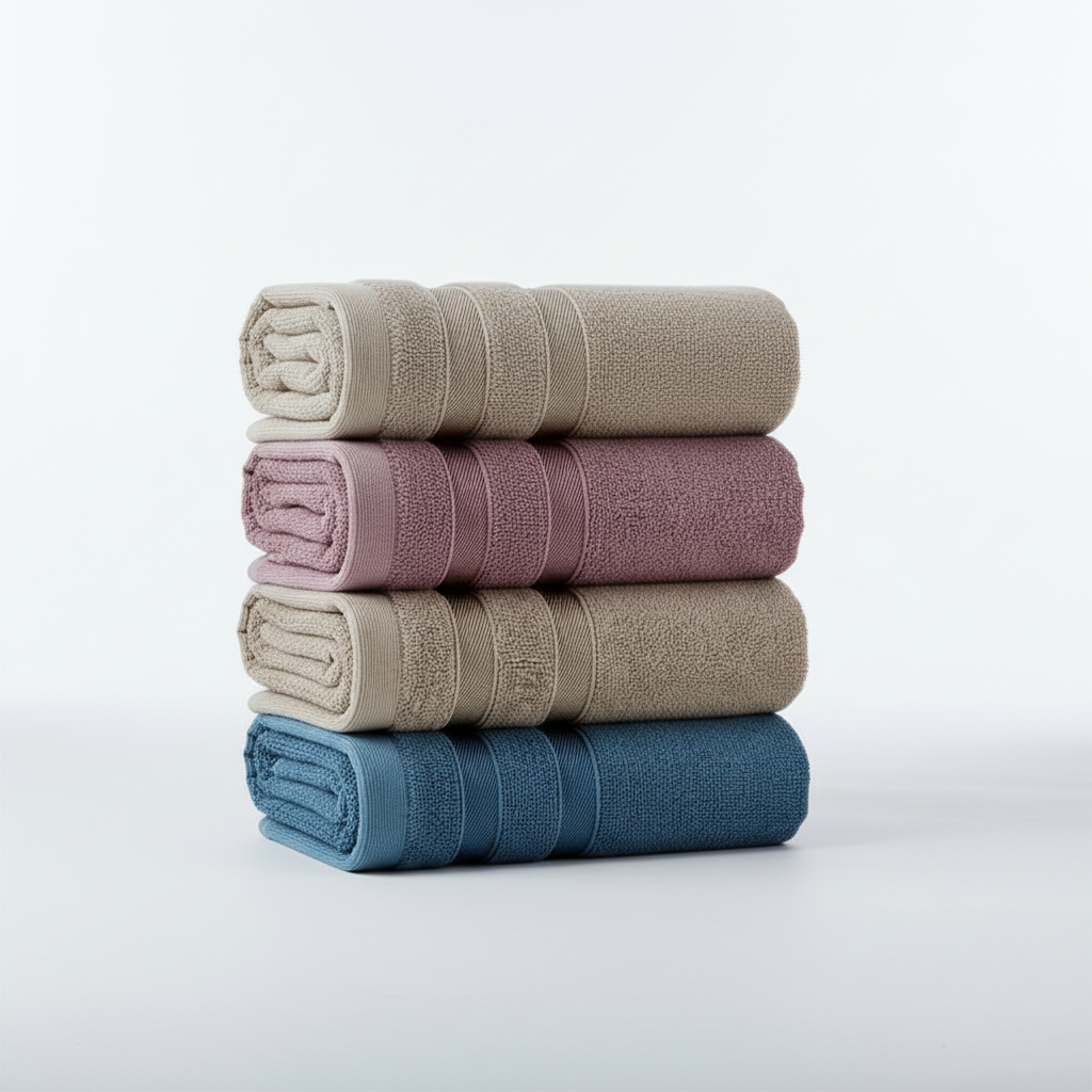 Set of Rectangular Towels - Soft and Absorbent
