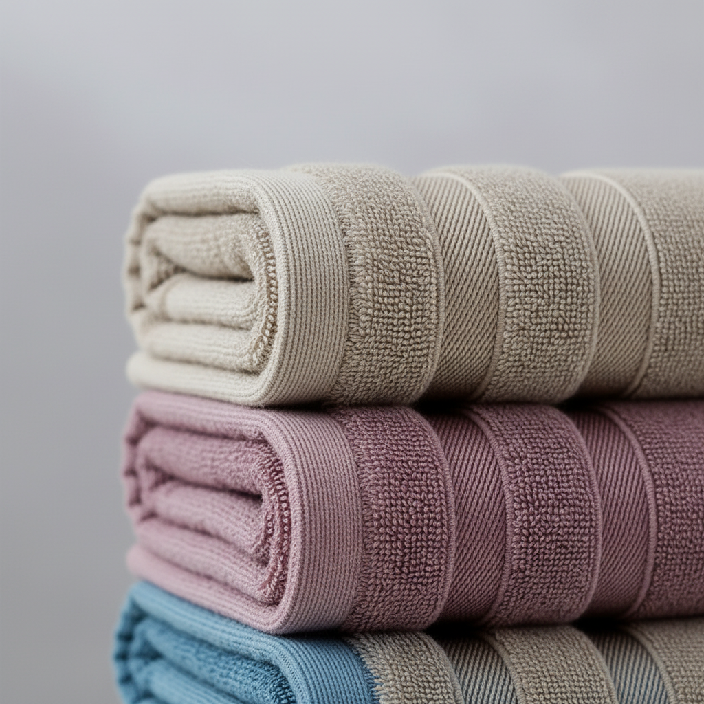 Set of Rectangular Towels - Soft and Absorbent