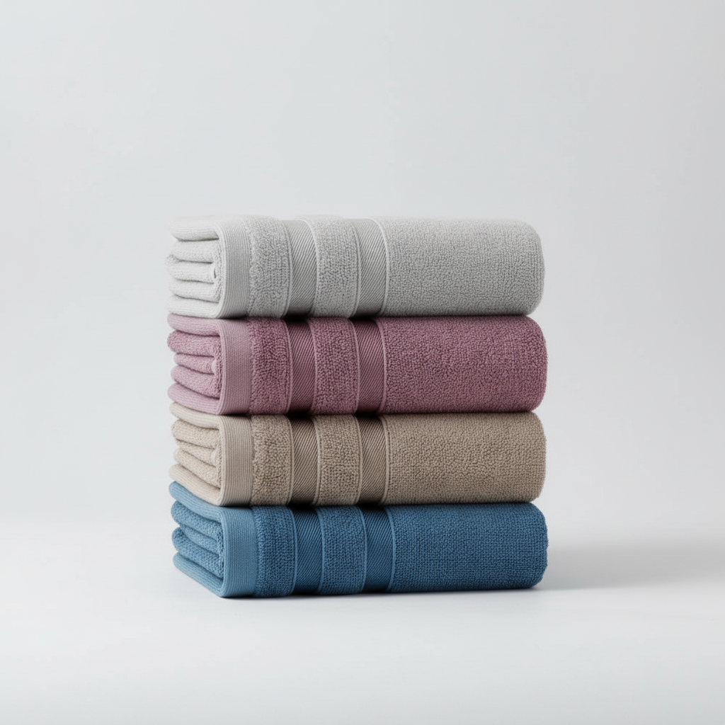 Set of Rectangular Towels - Soft and Absorbent