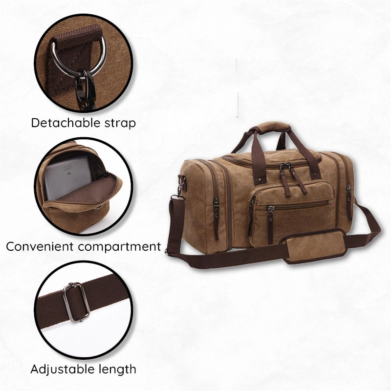 Spacious Canvas Adventure Duffel Bag