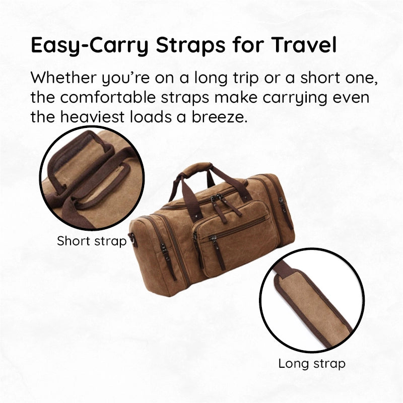 Spacious Canvas Adventure Duffel Bag