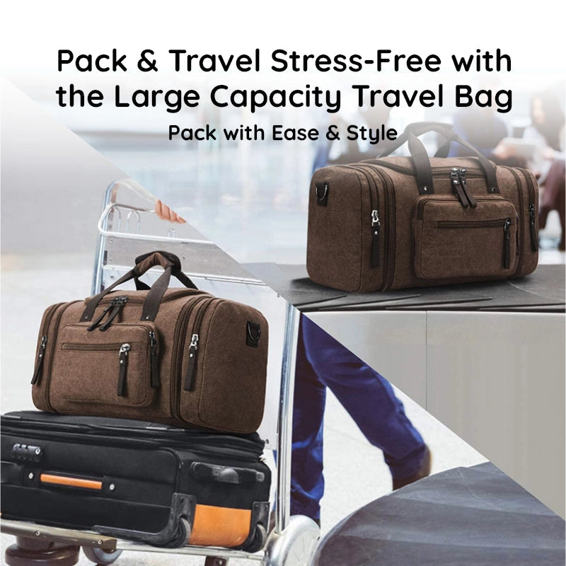 Spacious Canvas Adventure Duffel Bag
