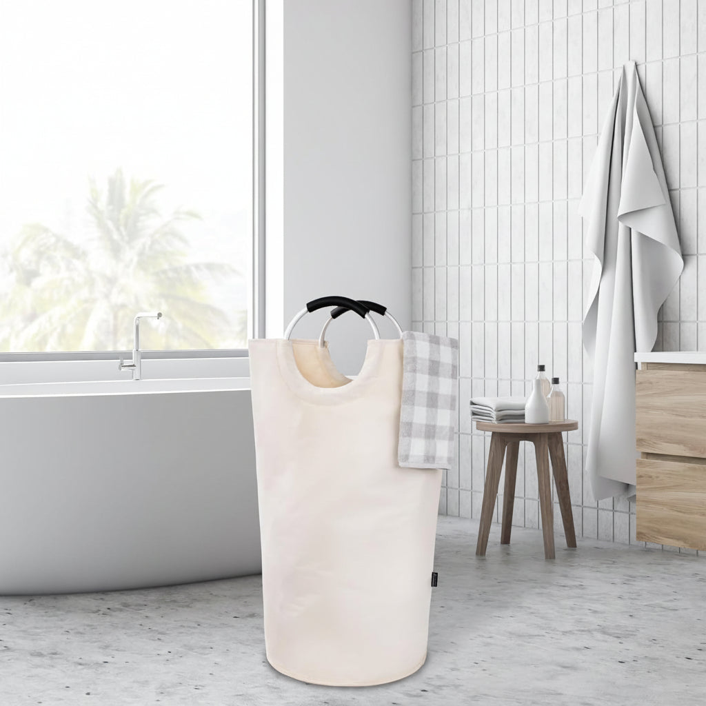 Spacious and Stylish Laundry Basket with Waterproof Design