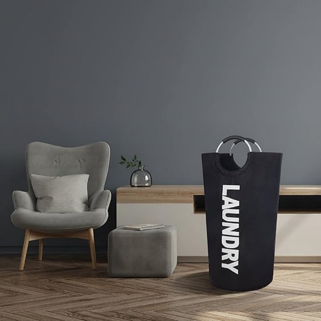 Spacious and Stylish Laundry Basket with Waterproof Design