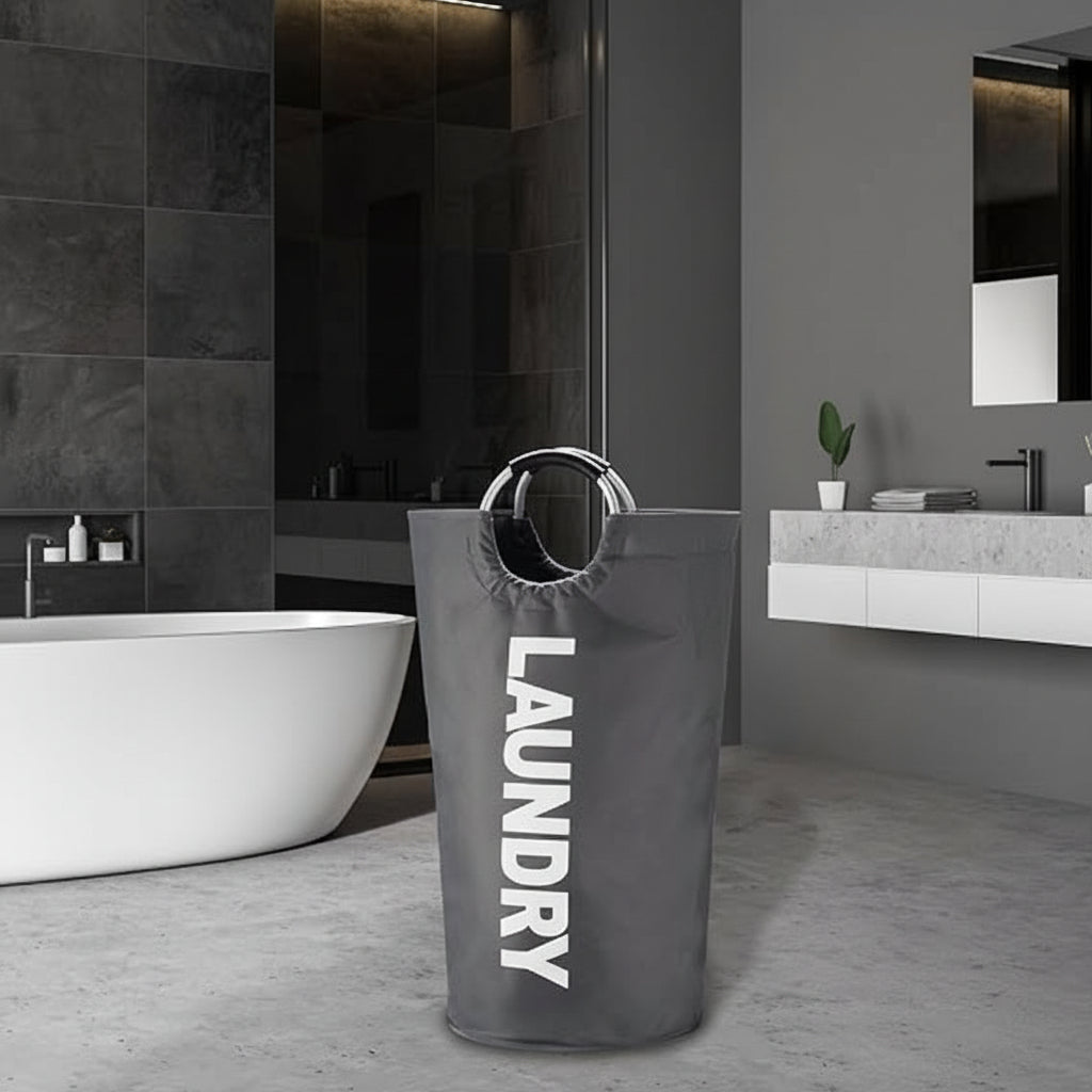 Spacious and Stylish Laundry Basket with Waterproof Design