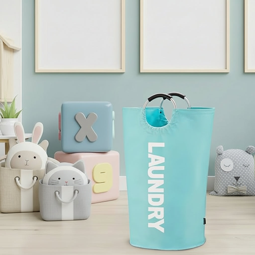Spacious and Stylish Laundry Basket with Waterproof Design