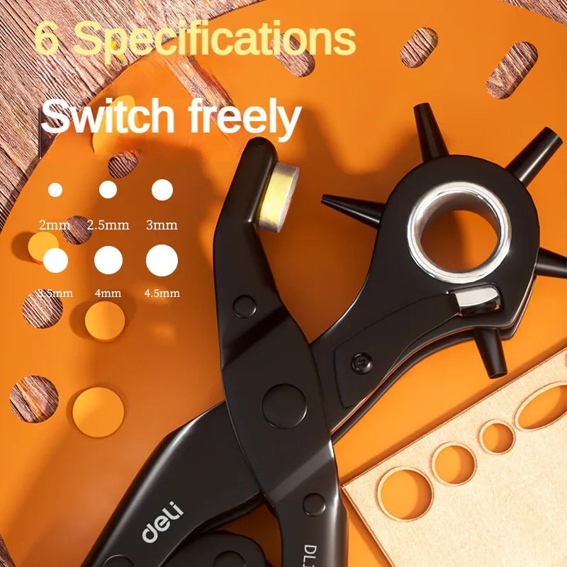 Precision Leather Hole Punch Tool with Steel Blade