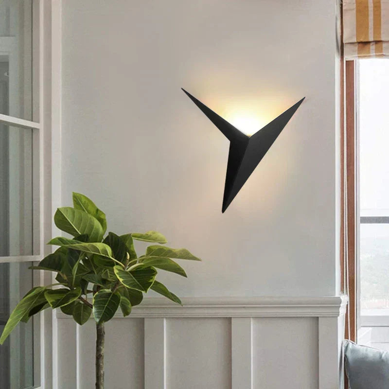 Triangular Contemporary Wall Light Fixture