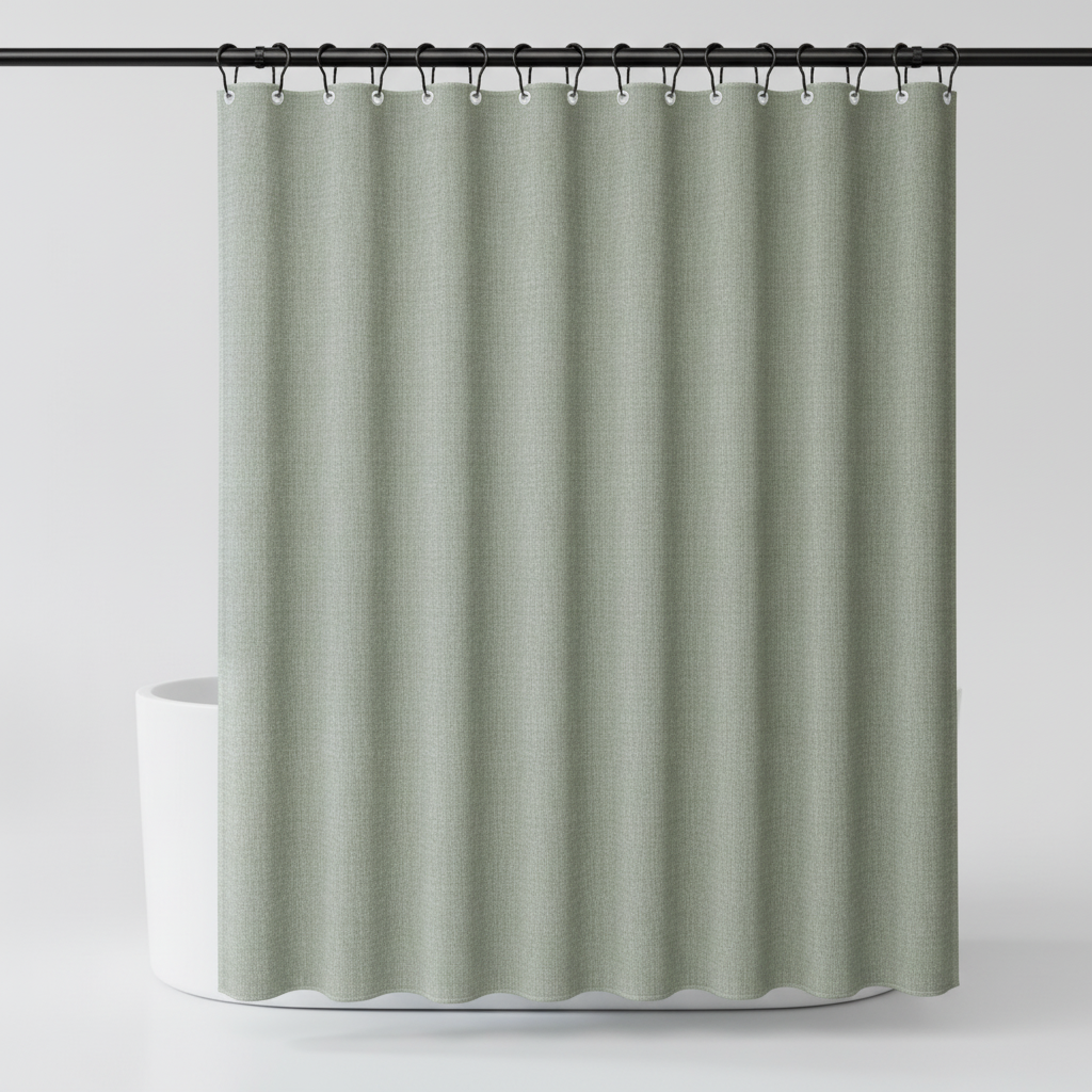 Durable Shower Curtain Made of Lightweight Polyester