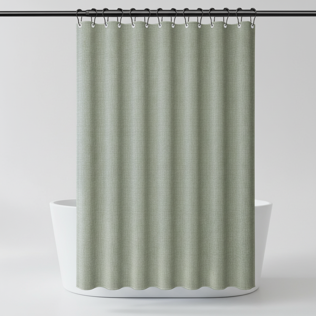 Durable Shower Curtain Made of Lightweight Polyester