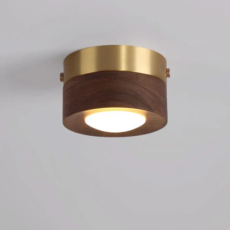 Natural Glow - Walnut Style LED Ceiling Fixture