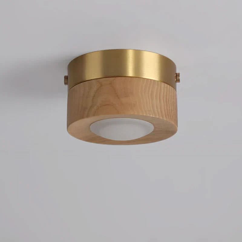Natural Glow - Walnut Style LED Ceiling Fixture