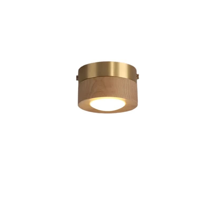 Natural Glow - Walnut Style LED Ceiling Fixture