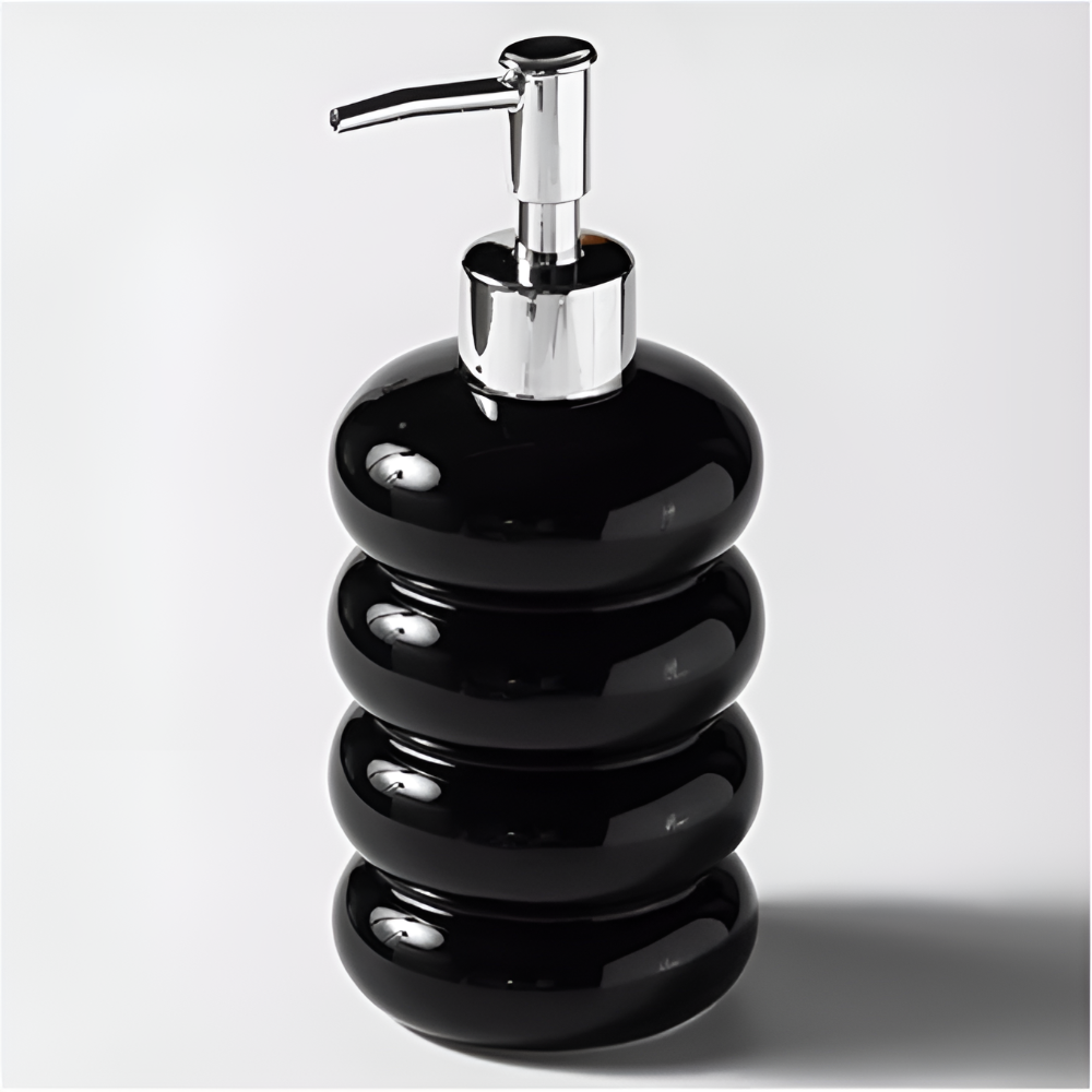 Elegant Round Liquid Soap Dispenser with Press Pump