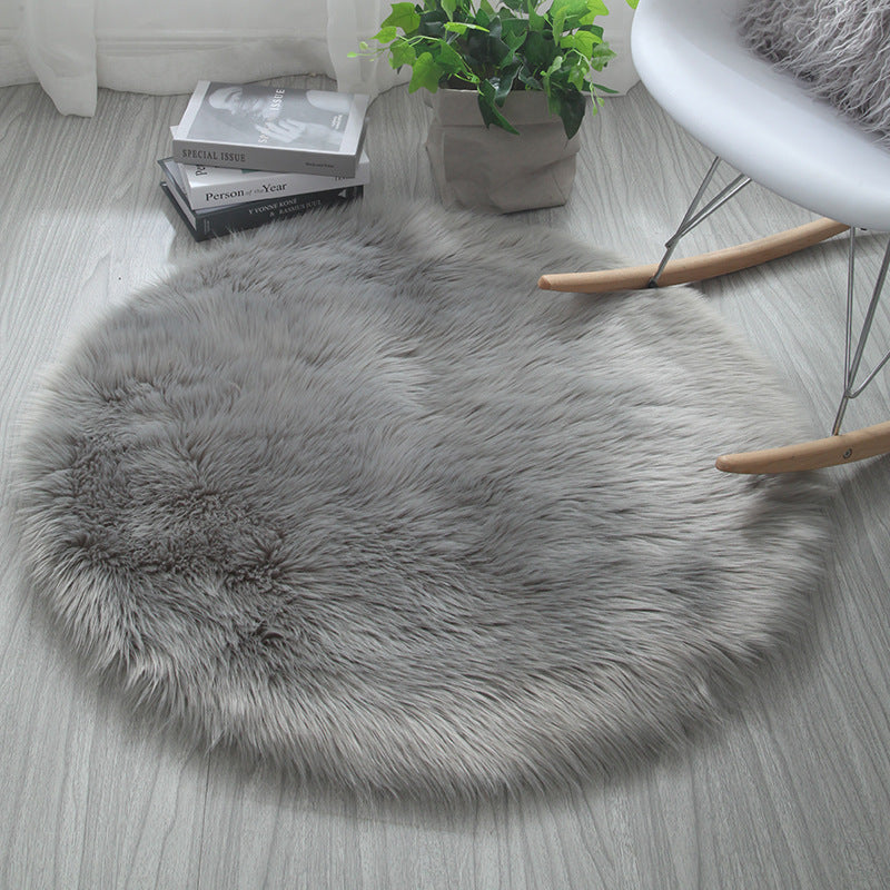 Cozy Round Area Rug - Soft Polyester Fiber for Every Room