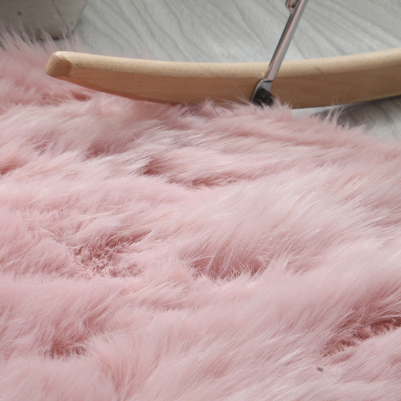 Cozy Round Area Rug - Soft Polyester Fiber for Every Room
