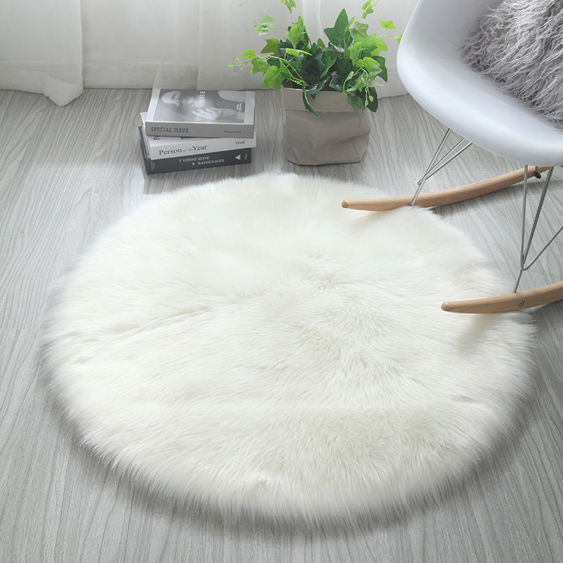 Cozy Round Area Rug - Soft Polyester Fiber for Every Room