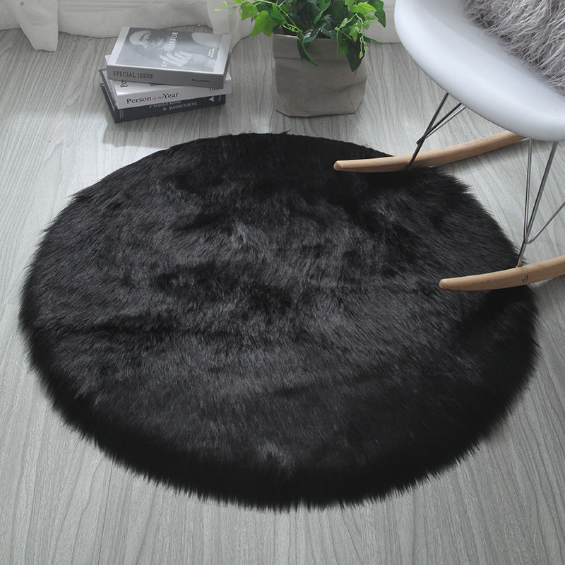 Cozy Round Area Rug - Soft Polyester Fiber for Every Room