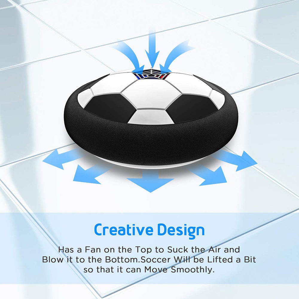 2 Pack Air Glide Soccer Balls for Indoor Fun
