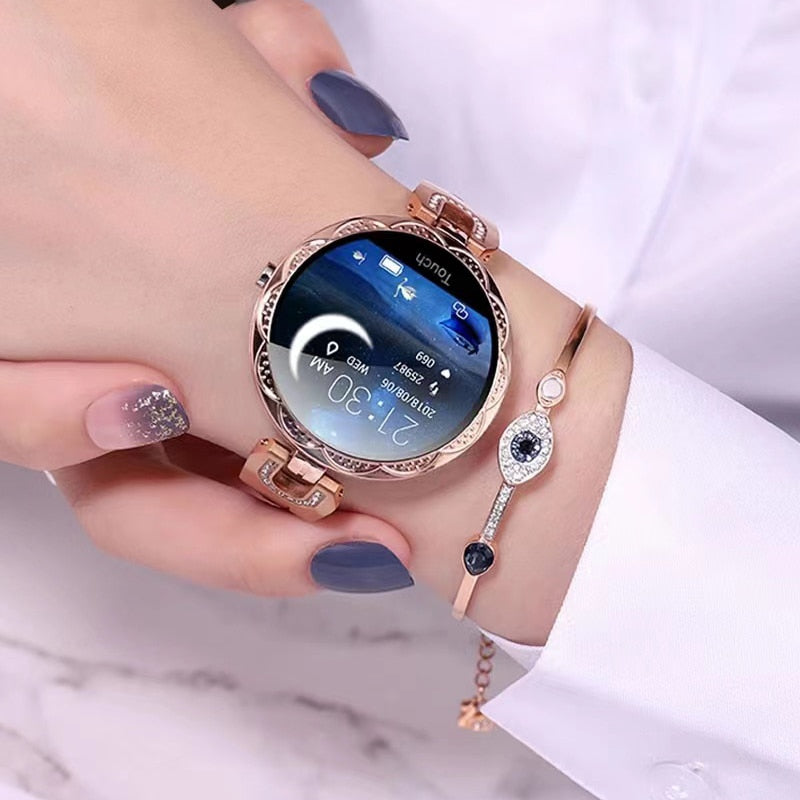 AquaPulse | Stylish Waterproof Smartwatch for Women with Health Tracking