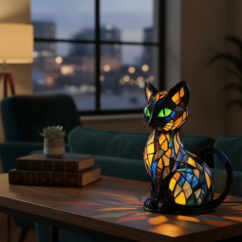 Purrfect Glow – Artisan Cat-Inspired LED Night Light