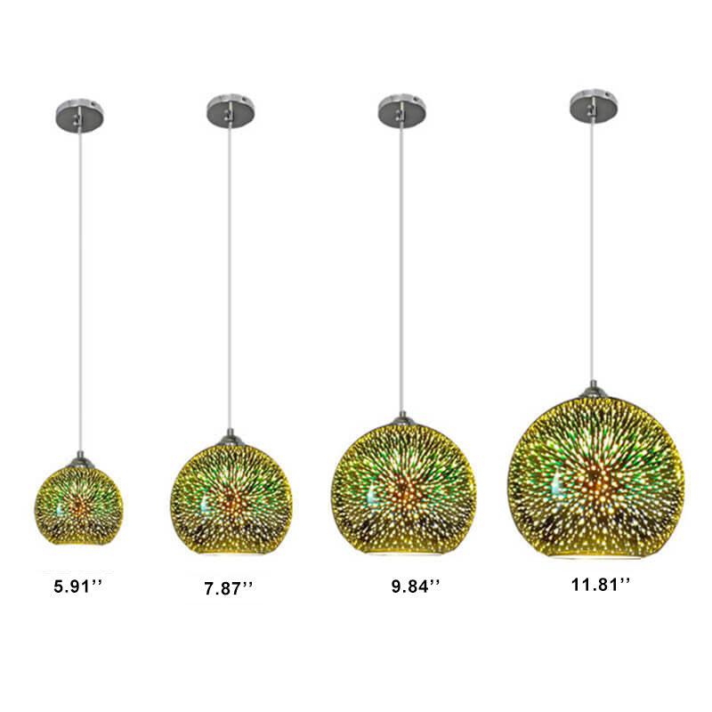 ColorBurst | Eye-Catching 3D Glass Hanging Light Fixture