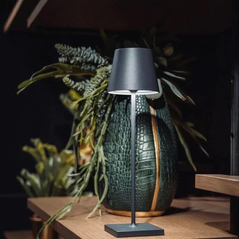 Elegant Wireless LED Table Lamp with Customizable Brightness