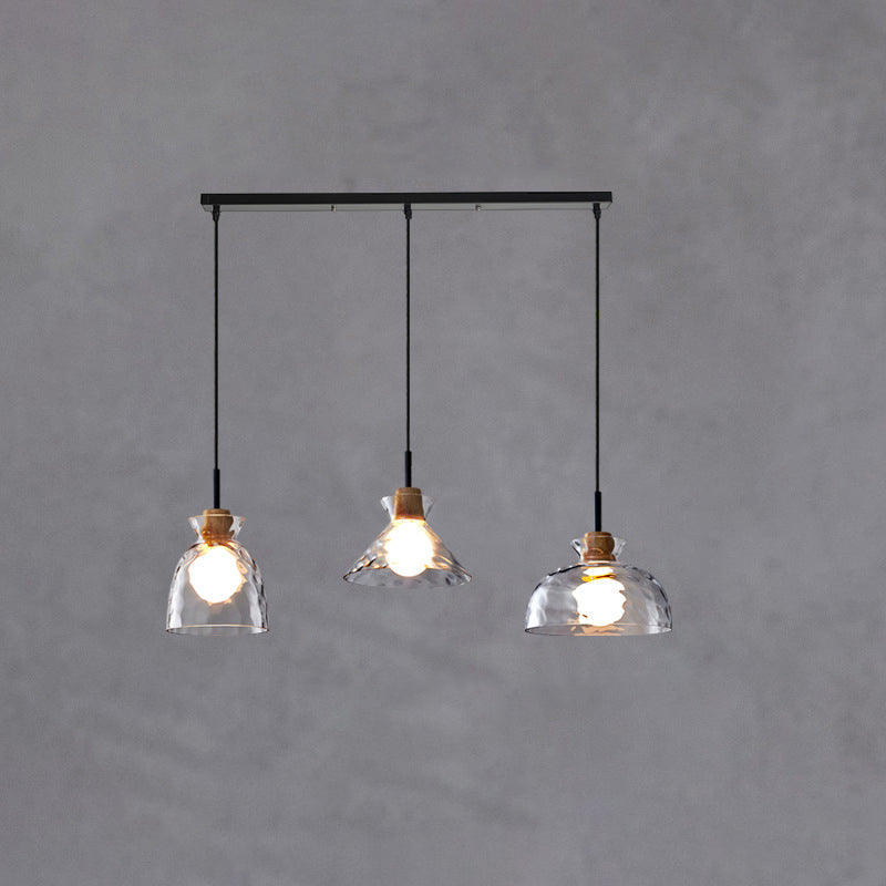 Sophisticated Ripple Glass Pendant Light for Any Room