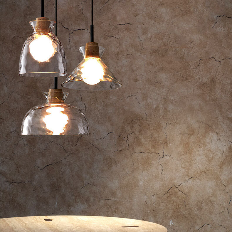 Sophisticated Ripple Glass Pendant Light for Any Room