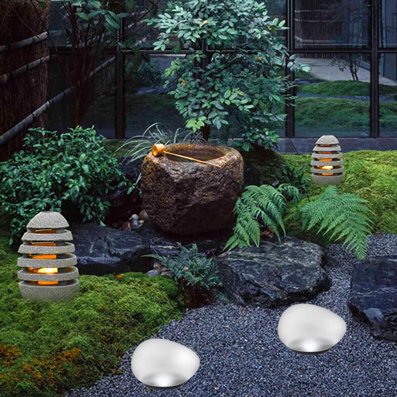 EcoGlow | Sleek Solar Stone LED Outdoor Garden Light