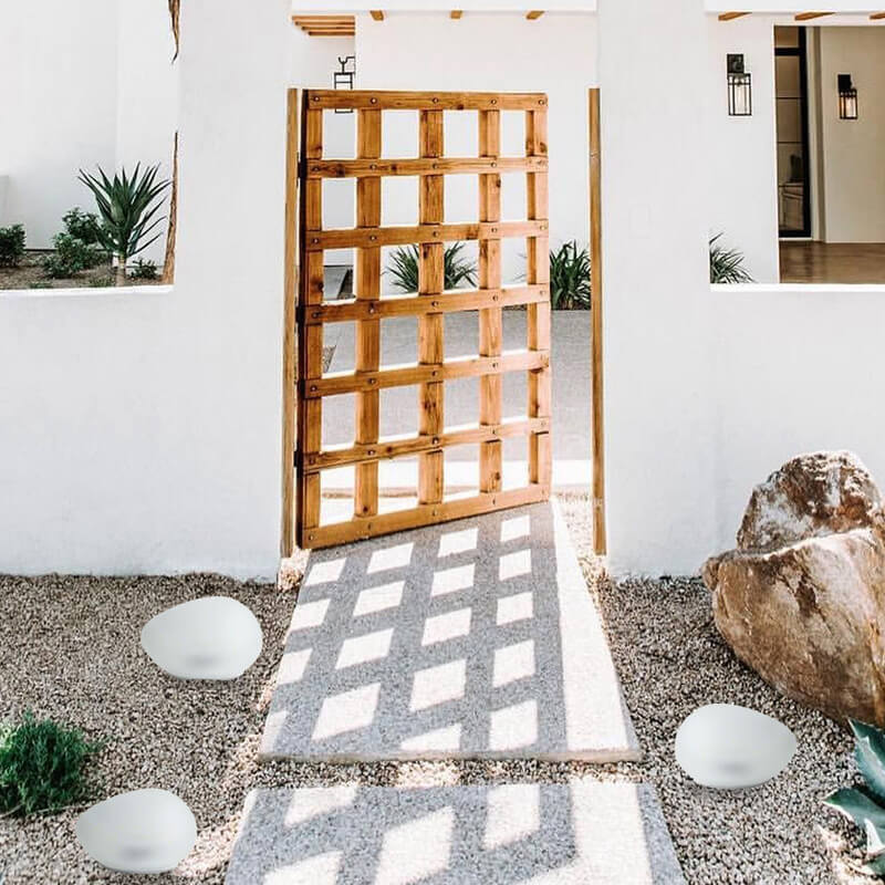 EcoGlow | Sleek Solar Stone LED Outdoor Garden Light