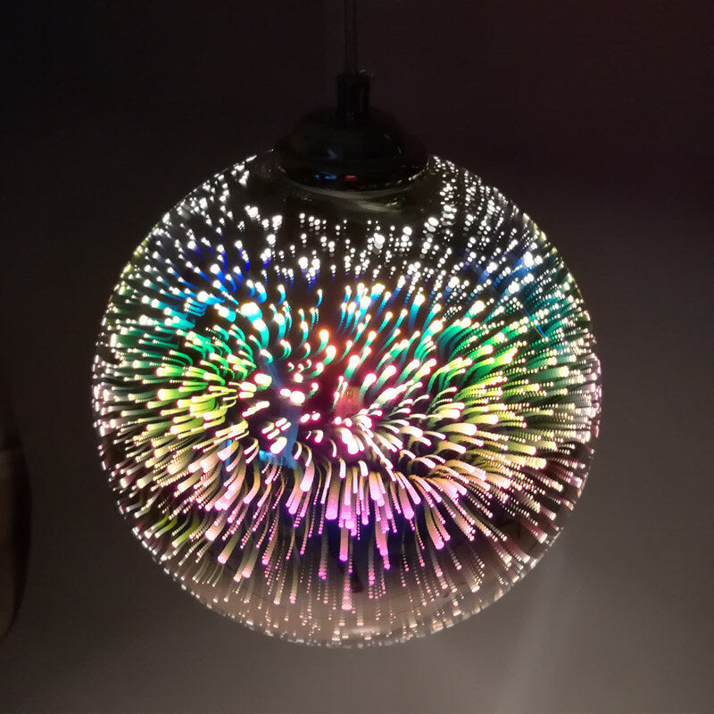 RadiantSphere | Colorful 3D Firework-Inspired Pendant Light