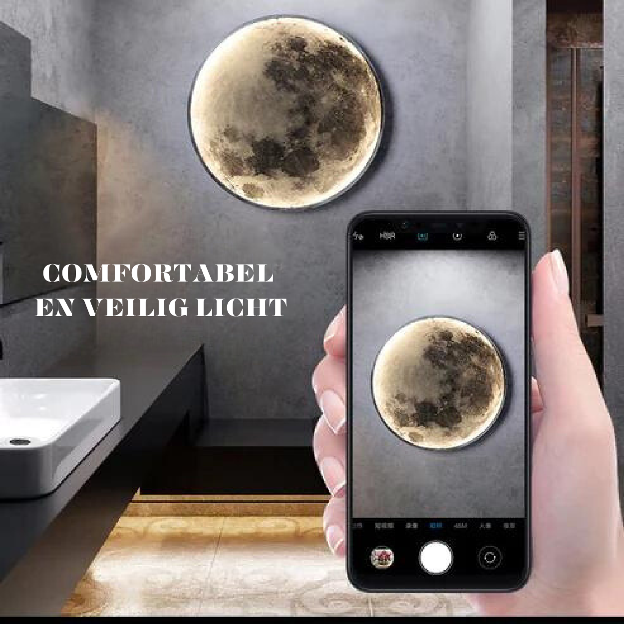 Celestial Sphere | Adjustable LED Moon Light for Any Room