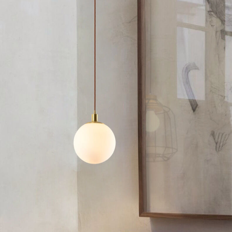 AuraSphere | Stylish White Orb Pendant Lighting Solution