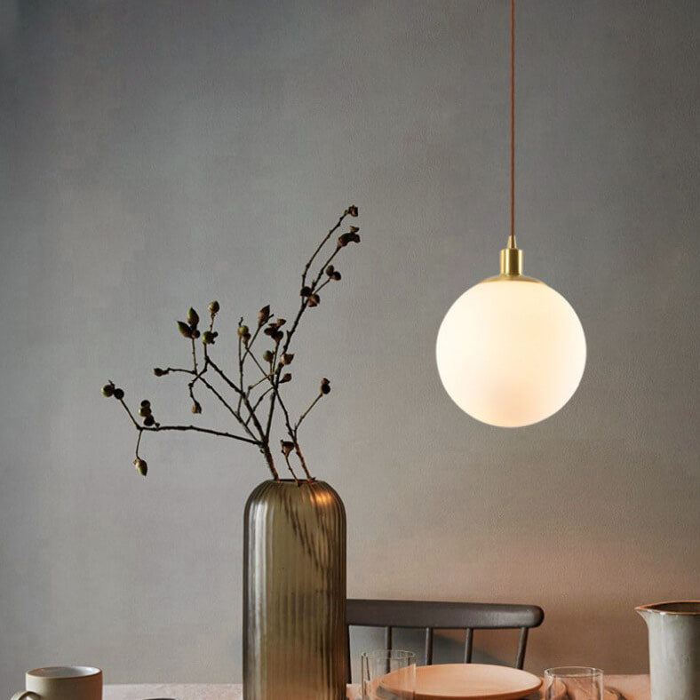 AuraSphere | Stylish White Orb Pendant Lighting Solution