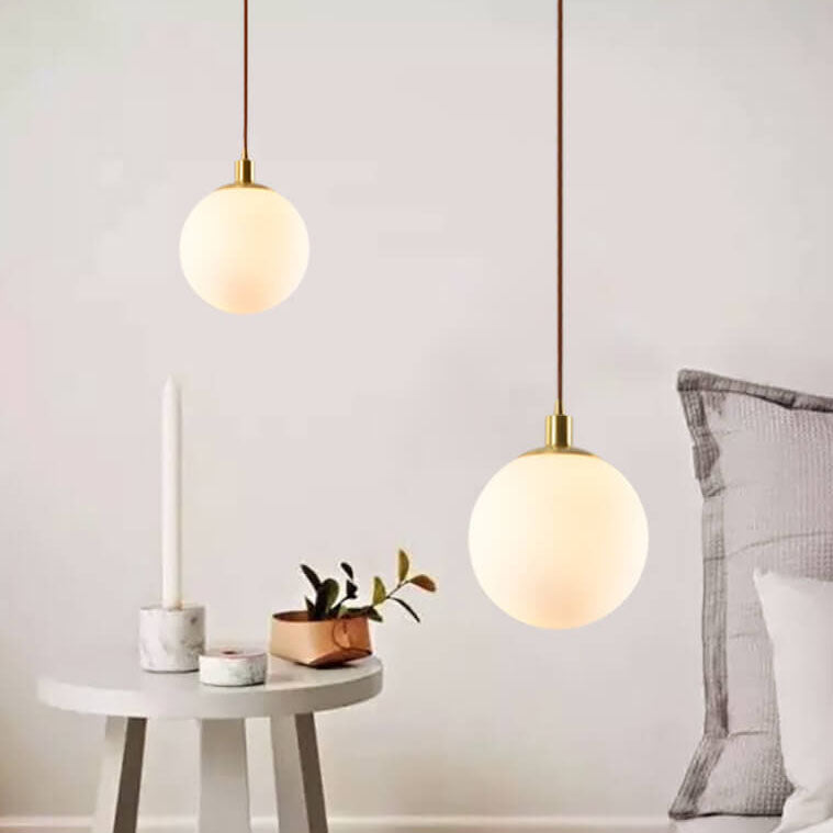 AuraSphere | Stylish White Orb Pendant Lighting Solution