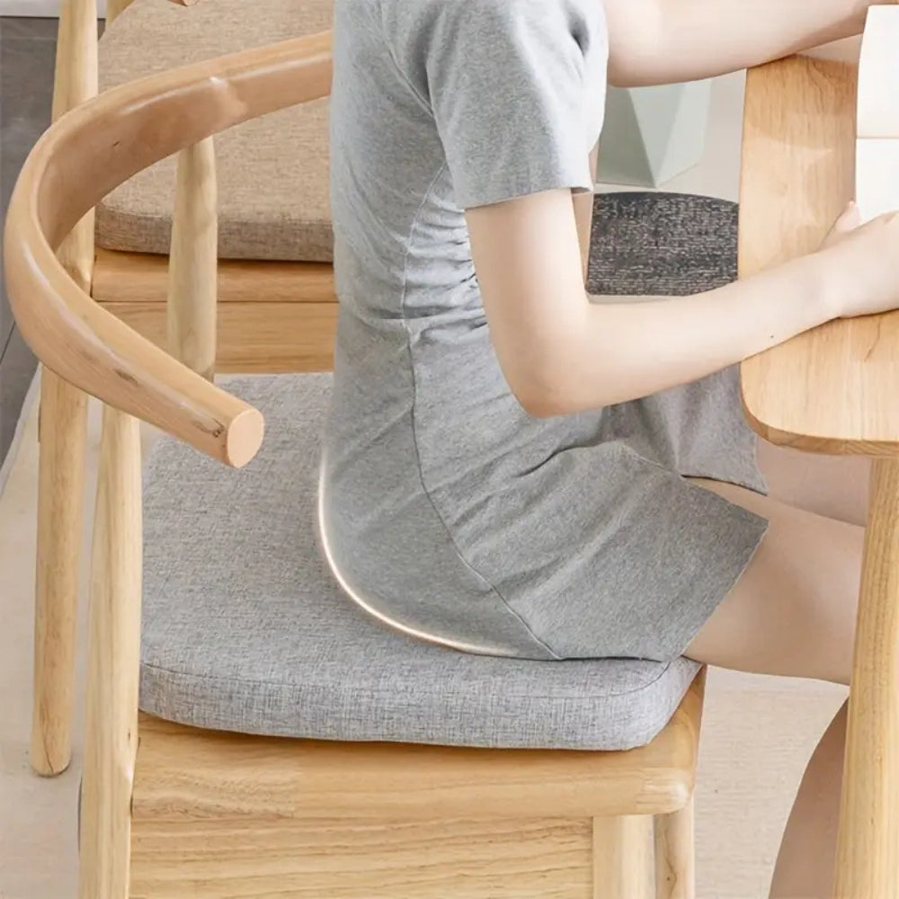 CozyNest | Plush Chair Cushion with Breathable Fabric & Soft Foam