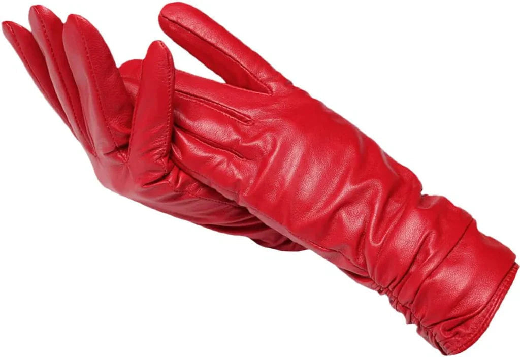 ChicWarmth | Women's Premium Leather Gloves with Cozy Wool Lining