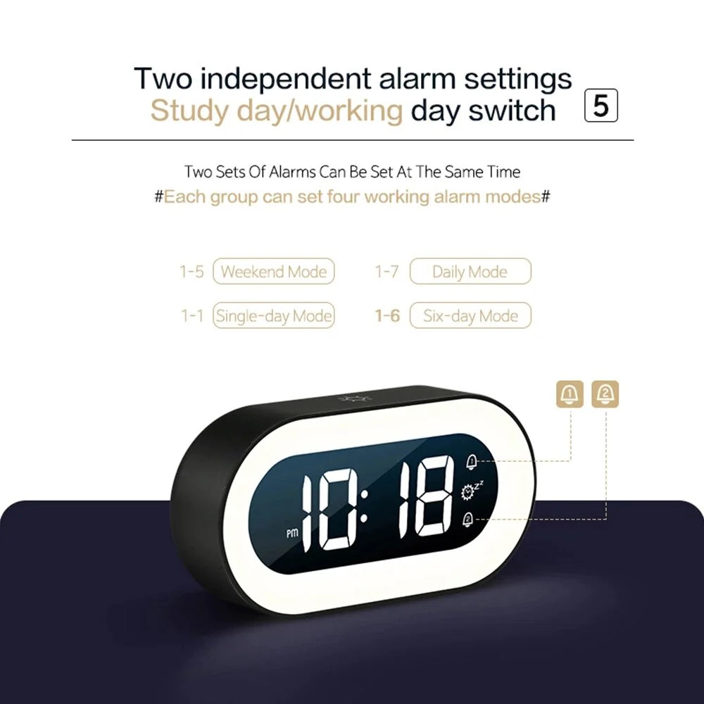 Serene Glow Wake-Up Clock