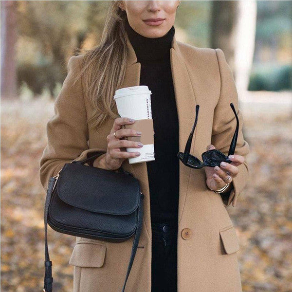 Chic Mandarin Collar Casual Jacket