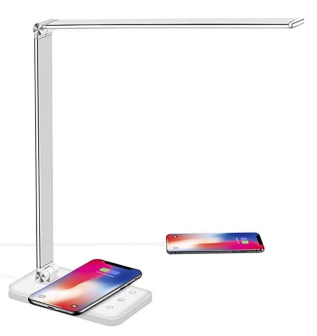Versatile LED Desk Lamp with USB Charging and Custom Lighting
