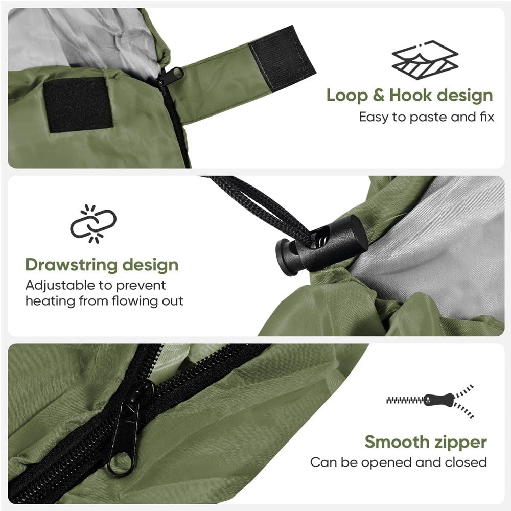 CAMPWARM - Cozy Envelope Sleeping Bag for Outdoor Escapes