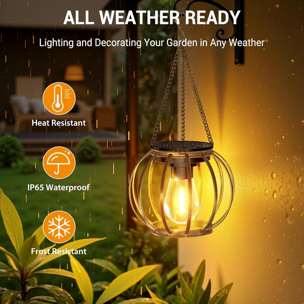 LumoSphere – Solar-Powered Hanging Garden Light