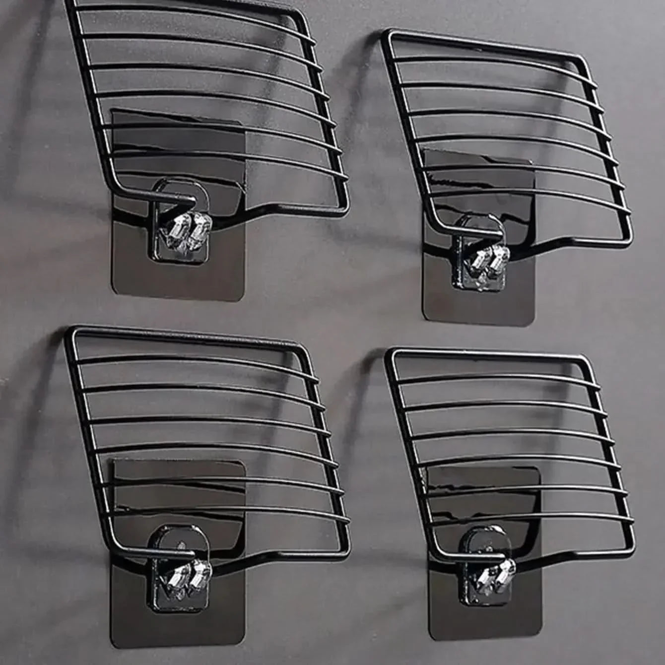 Wall-Mounted Soap Organizer – Stainless Steel with Drainage Feature