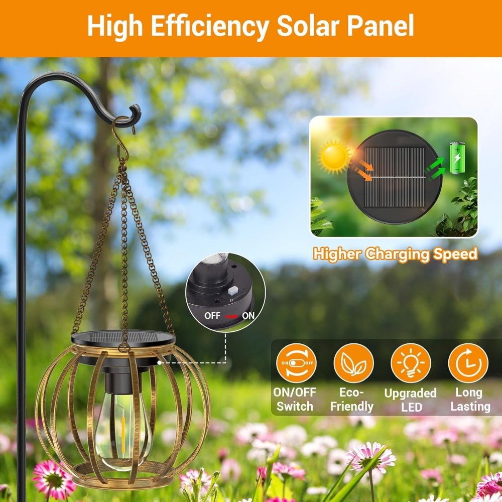 LumoSphere – Solar-Powered Hanging Garden Light