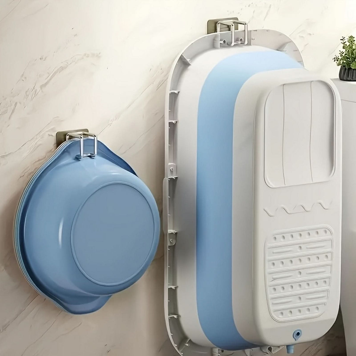 SLEEK HOOK – No-Drill Stainless Steel Hook for Towel and Basin Storage